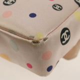 Chanel 2004 Pink Polka Dot Satin Flap Shoulder Bag