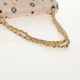 Chanel 2004 Pink Polka Dot Satin Flap Shoulder Bag