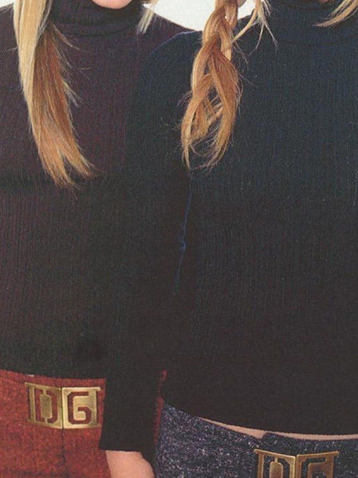 Dolce & Gabbana Iconic Y2K black wool pants as seen on MaryKate and Ashley