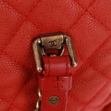 Chanel Quilted Portobello Tote Orange