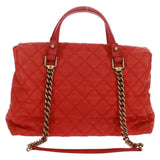 Chanel Quilted Portobello Tote Orange