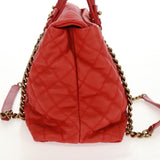Chanel Quilted Portobello Tote Orange