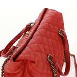 Chanel Quilted Portobello Tote Orange