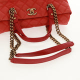 Chanel Quilted Portobello Tote Orange