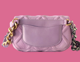 Chanel 19 Jersey Quilted Bag Purple