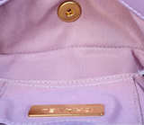 Chanel 19 Jersey Quilted Bag Purple
