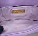 Chanel 19 Jersey Quilted Bag Purple