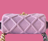 Chanel 19 Jersey Quilted Bag Purple