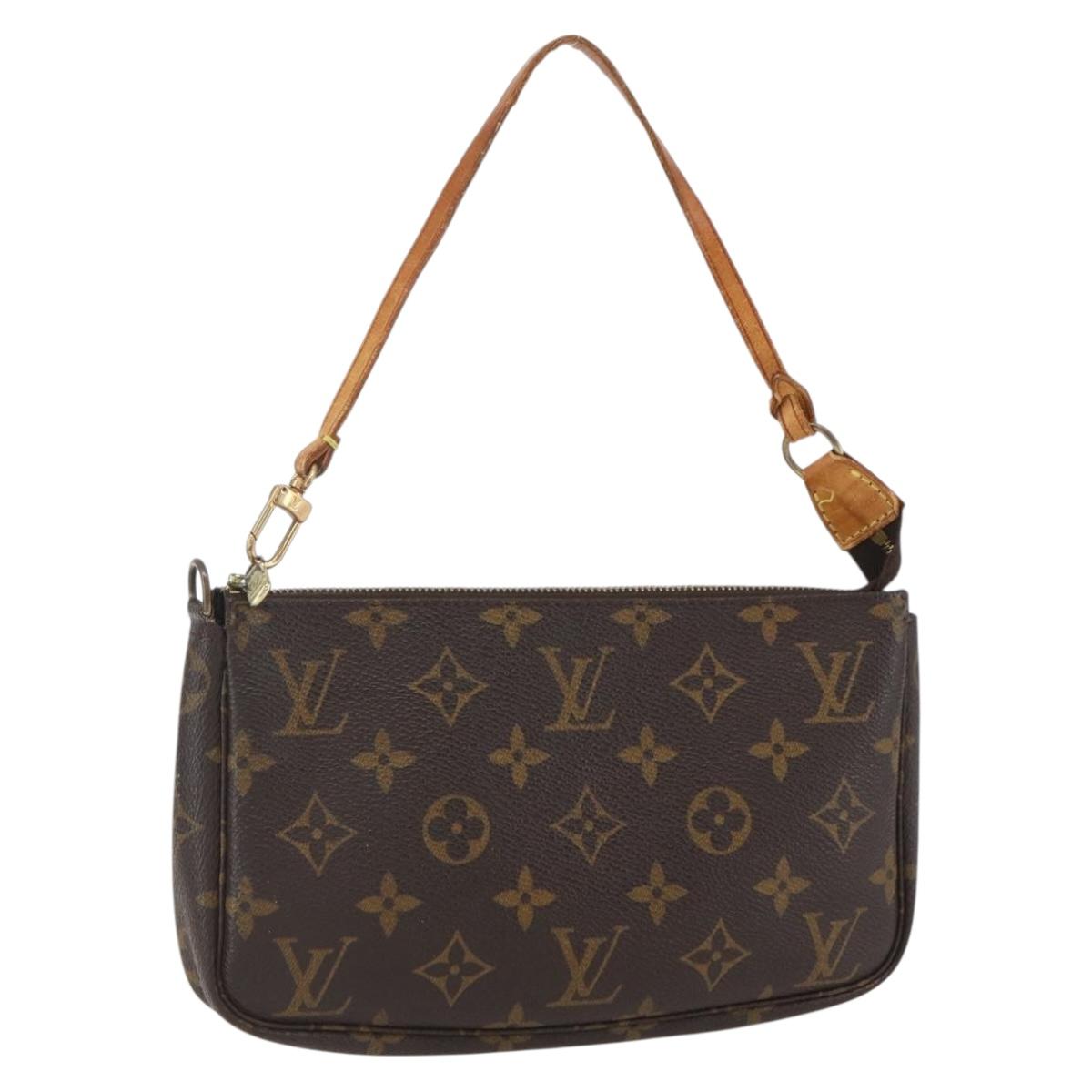 LOUIS VUITTON Monogram Pochette Accessoires Pouch M51980 LV Auth 160061