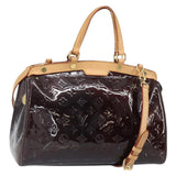 LOUIS VUITTON Monogram Vernis Blair MM Hand Bag 2way Amarante M91619 Auth 160671
