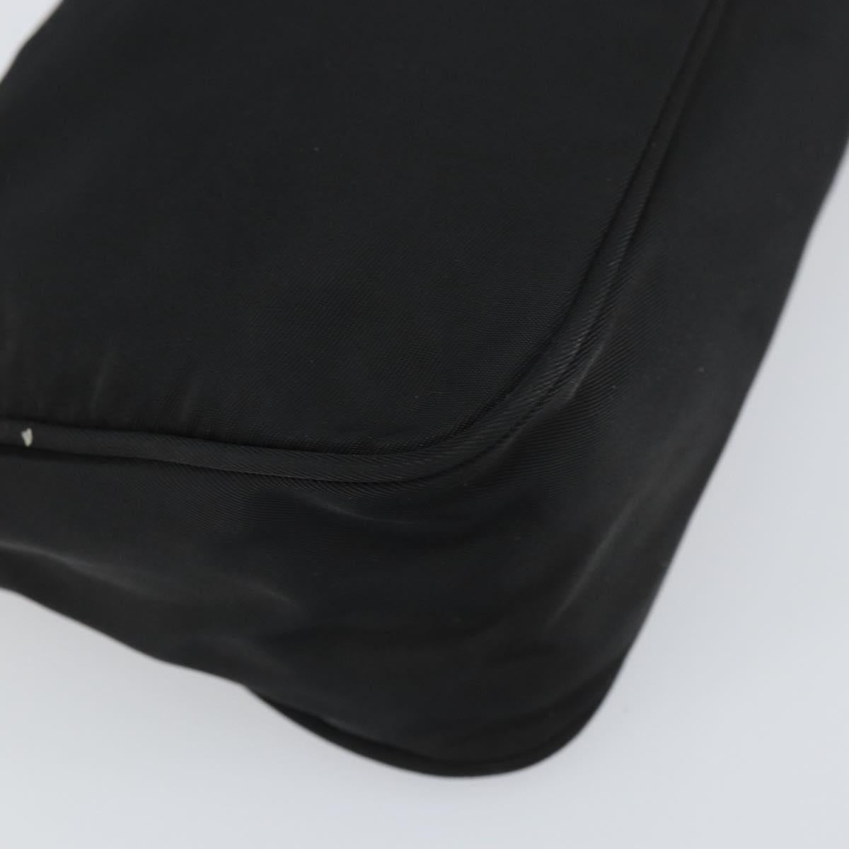 #65 Prada Hand Nylon Black Silver