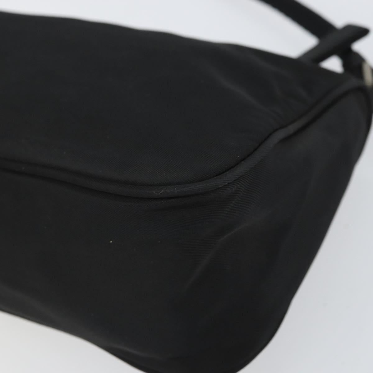 #65 Prada Hand Nylon Black Silver