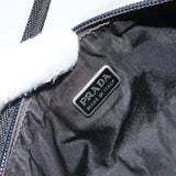 #65 Prada Hand Nylon Black Silver