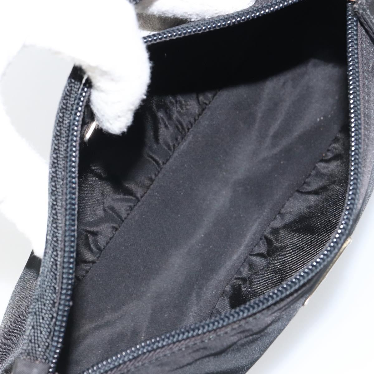 #65 Prada Hand Nylon Black Silver