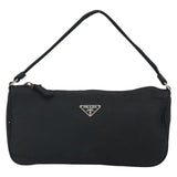 #65 Prada Hand Nylon Black Silver