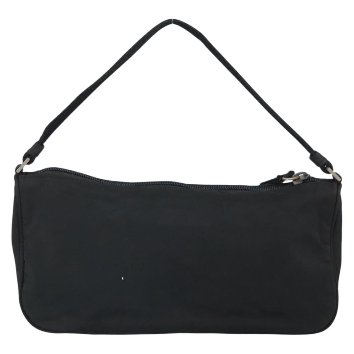#65 Prada Hand Nylon Black Silver