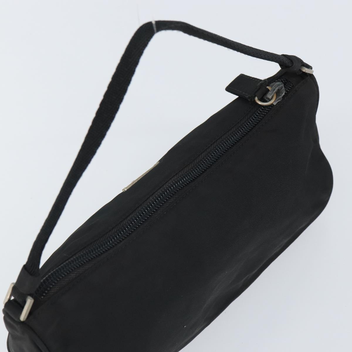 #65 Prada Hand Nylon Black Silver