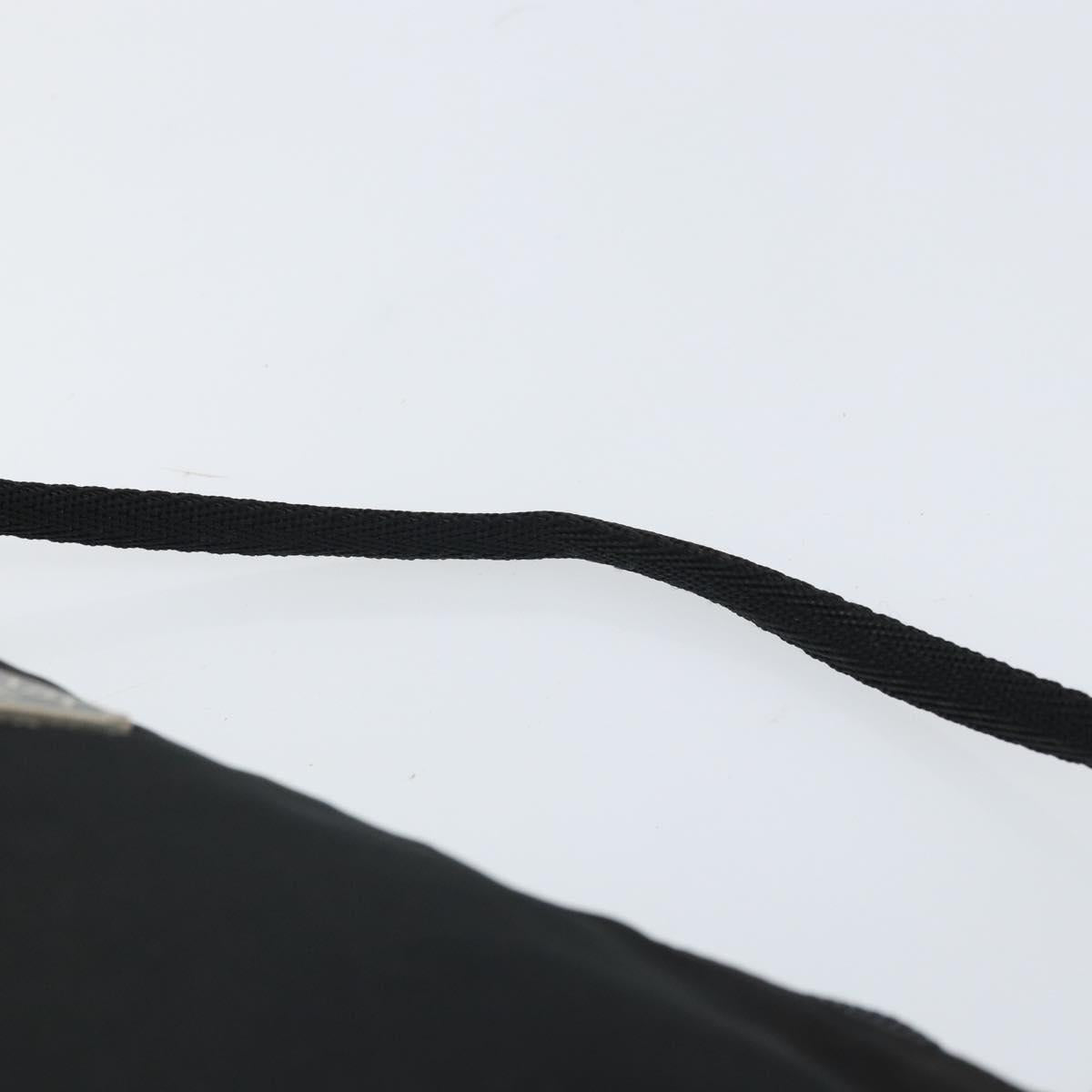 #65 Prada Hand Nylon Black Silver