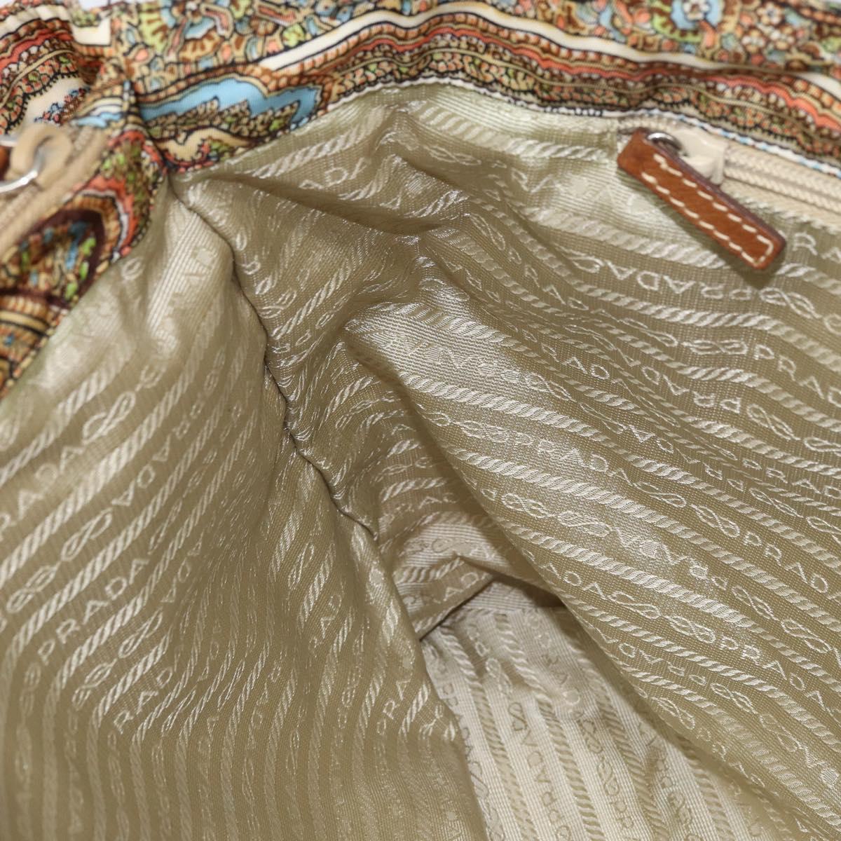 Prada Paisley Print Canvas Tote Bag