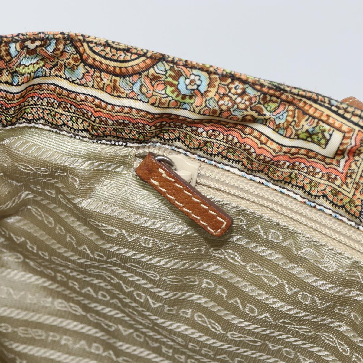 Prada Paisley Print Canvas Tote Bag