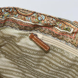 Prada Paisley Print Canvas Tote Bag