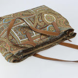Prada Paisley Print Canvas Tote Bag