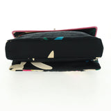 #62 Chanel Vintage Chocolate Bar Multipocket Flap Bag Quilted Printed Canvas Medium