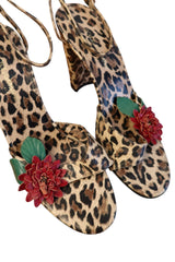 Dolce & Gabbana leopard heels with rose detail (38)