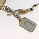 Prada Soft Calf Leather Hobo Bag Gray