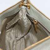Prada Soft Calf Leather Hobo Bag Gray