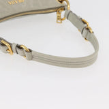 Prada Soft Calf Leather Hobo Bag Gray