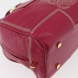 Loewe Amazona Leather Boston Bag in Pink