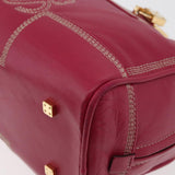 Loewe Amazona Leather Boston Bag in Pink