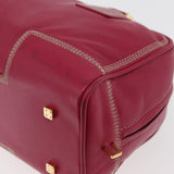Loewe Amazona Leather Boston Bag in Pink