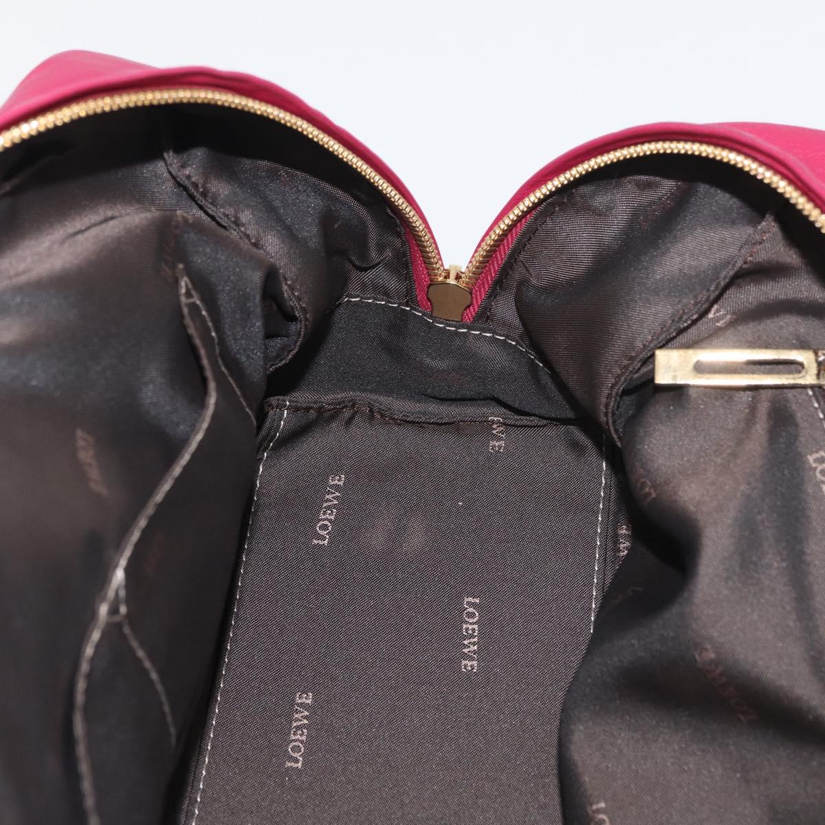 Loewe Amazona Leather Boston Bag in Pink