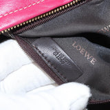 Loewe Amazona Leather Boston Bag in Pink