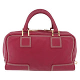 Loewe Amazona Leather Boston Bag in Pink