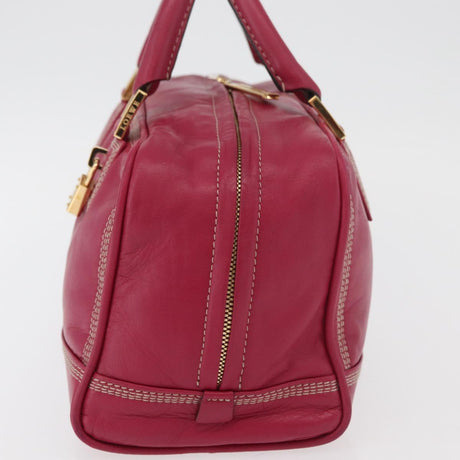 Loewe Amazona Leather Boston Bag in Pink
