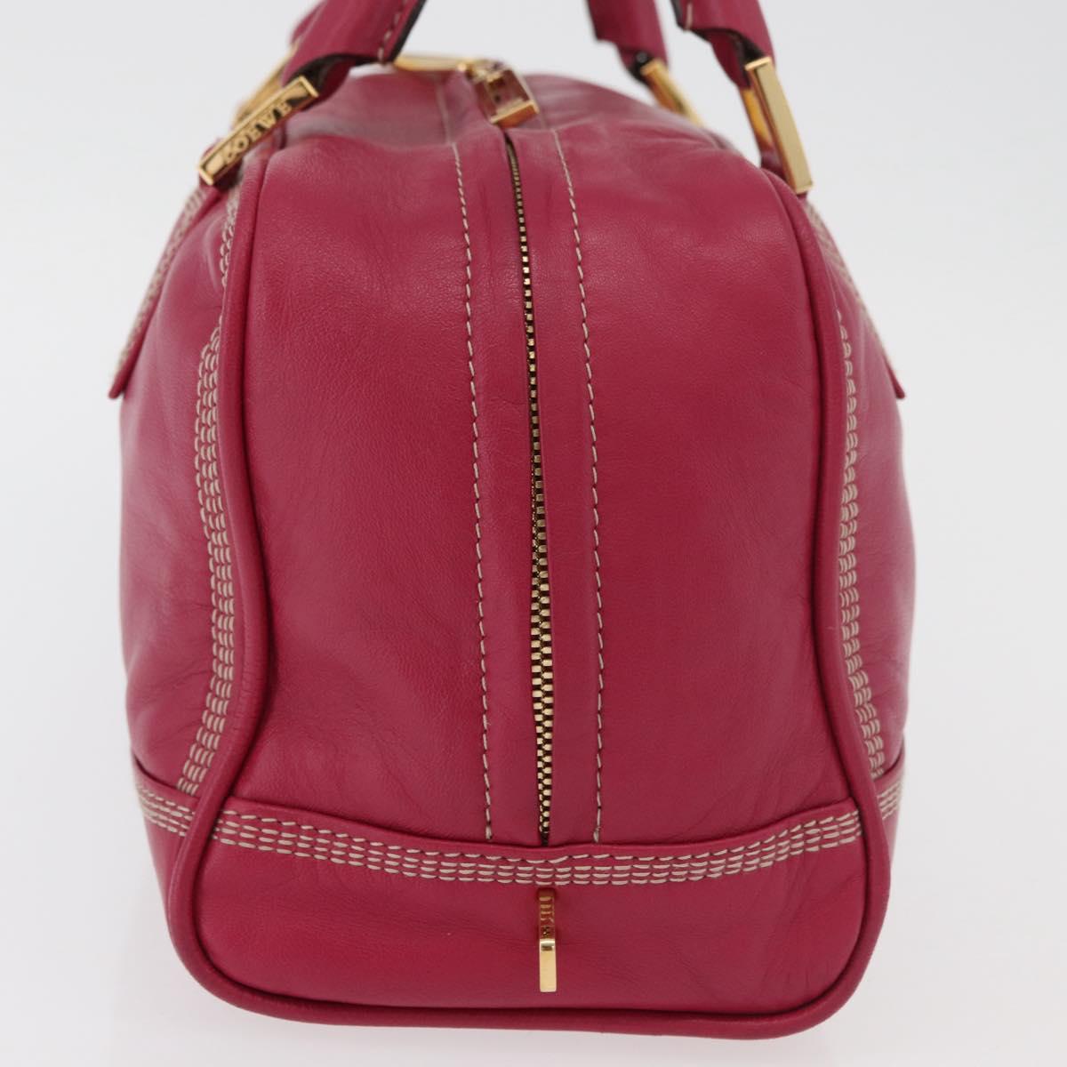 Loewe Amazona Leather Boston Bag in Pink