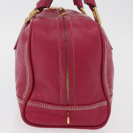 Loewe Amazona Leather Boston Bag in Pink