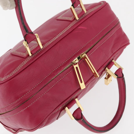 Loewe Amazona Leather Boston Bag in Pink