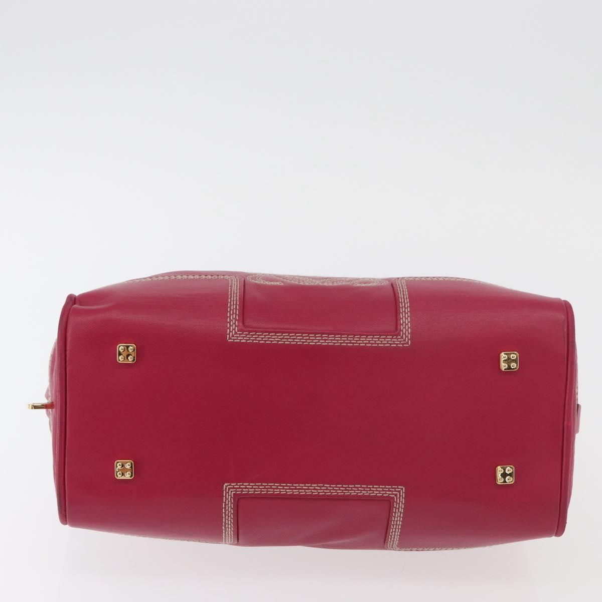 Loewe Amazona Leather Boston Bag in Pink