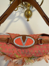 Valentino 2000s pink polka dot flower purse - tuv #222123