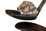 Dior blue canvas monogram CD buckle heels (35.5)