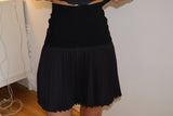 Thierry Mugler black pleated mini skirt size 42