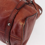Miu Miu Cognac Leather Shoulder Bag