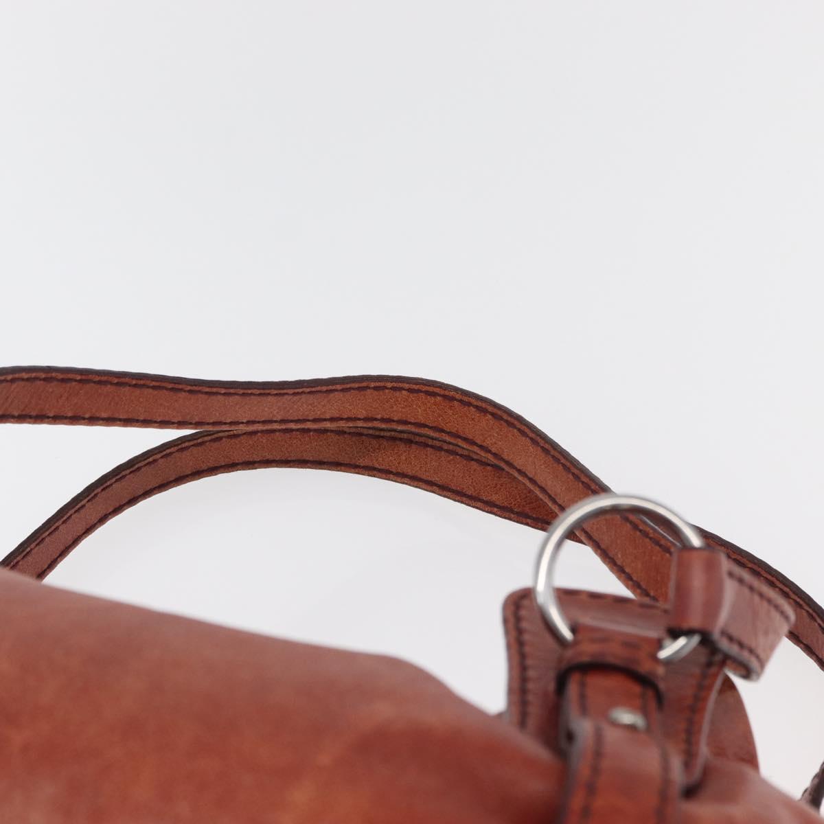 Miu Miu Cognac Leather Shoulder Bag