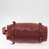 Miu Miu Cognac Leather Shoulder Bag