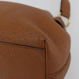 Salvatore Ferragamo Gancini Shoulder Bag Leather Brown