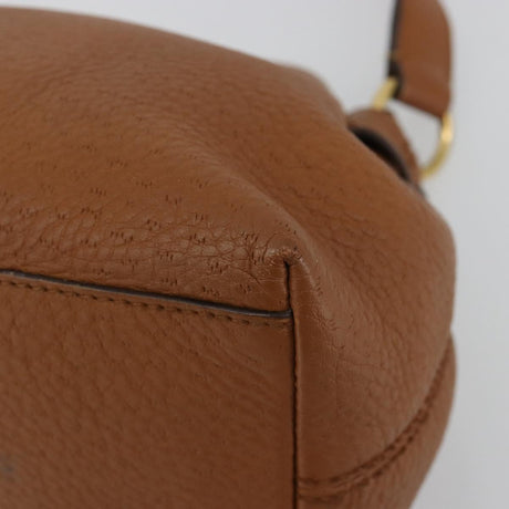 Salvatore Ferragamo Gancini Shoulder Bag Leather Brown